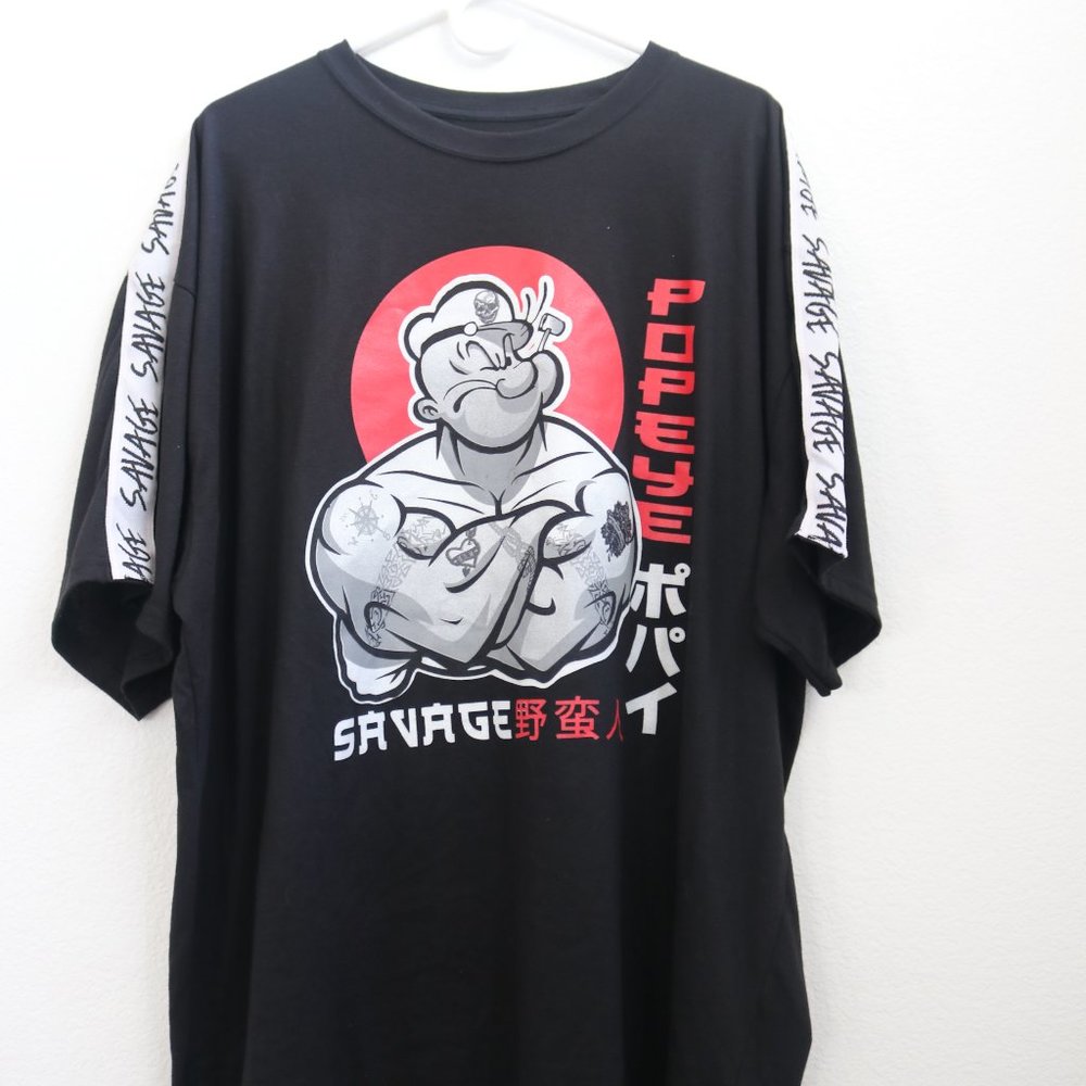 Popeyes Savage Shirt - Oversized Graphic Tee - 3XL